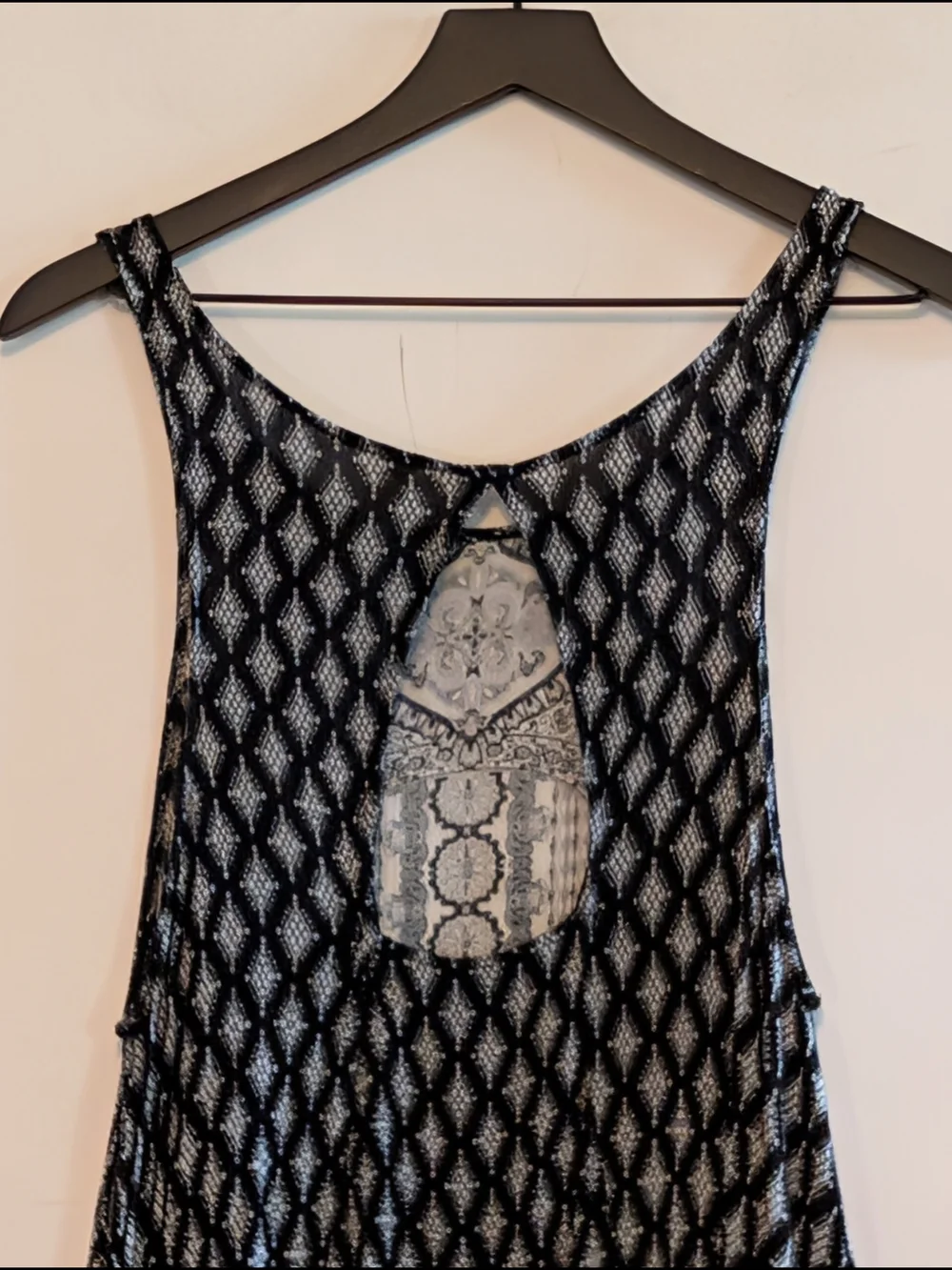 Intimately Free People Dress Sm. Petite Printed Handkerchief Hem Swing Romantic - Picture 6 of 8